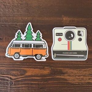 Stickers Set of 2 Laptop Water Bottle VSCO Large